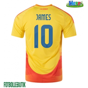 Colombia James Rodriguez #10 Hemmatröja Copa America 2024 Kortärmad